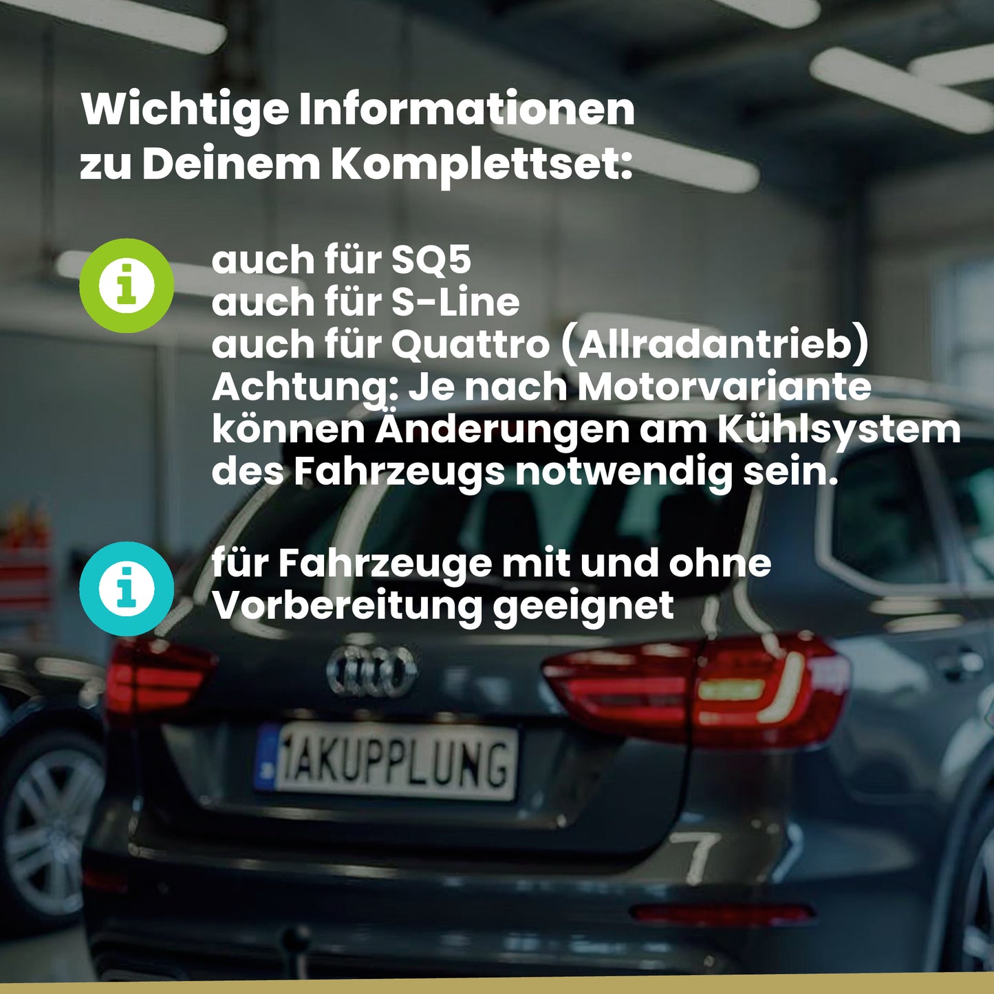 Audi Q5 5-Türer (SUV) 11.2008-12.2016 8R Westfalia-Automotive mit JAEGER Elektrosatz