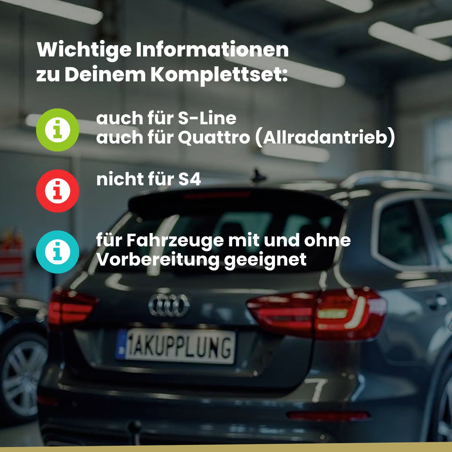 Audi A4 B8 4-Türer (Limousine) 11.2007-10.2015 8K2 BRiNK Anhängerkupplung mit JAEGER Elektrosatz
