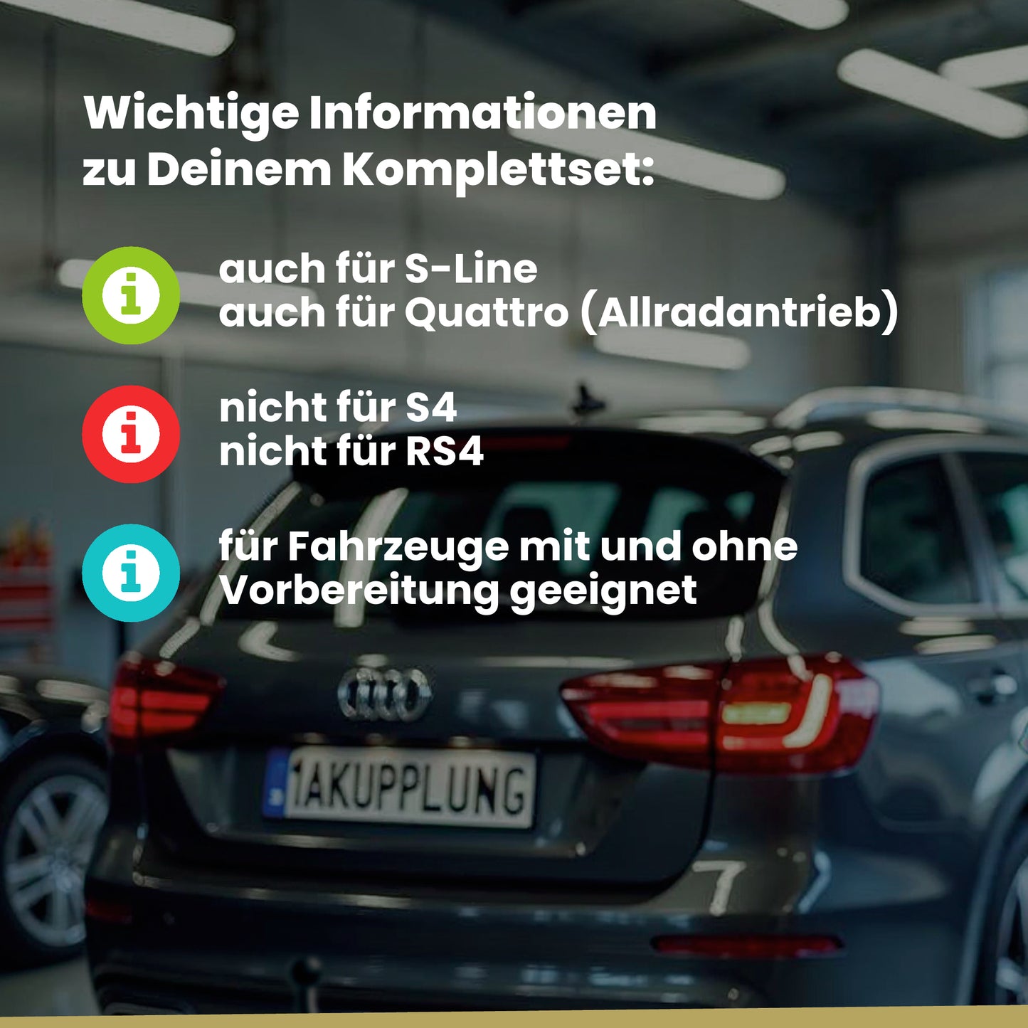 Audi A4 B8 5-Türer (Avant) 04.2008-10.2015 8K5 BRiNK Anhängerkupplung mit JAEGER Elektrosatz