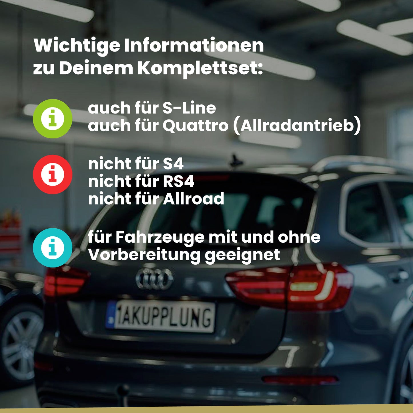 Audi A4 B8 5-Türer (Avant) 04.2008-10.2015 8K5 BRiNK Anhängerkupplung mit JAEGER Elektrosatz