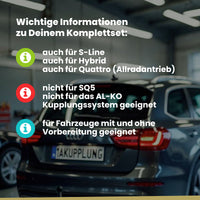 Audi Q5 5-Türer (SUV) 11.2008-12.2016 8R BRiNK Anhängerkupplung mit JAEGER Elektrosatz