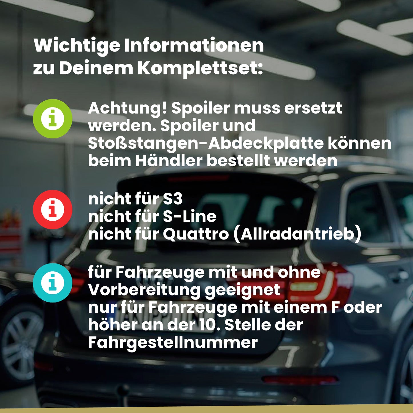 Audi A3 3-Türer (Fließheck) 06.2014-06.2016 8V1 BRiNK Anhängerkupplung mit JAEGER Elektrosatz