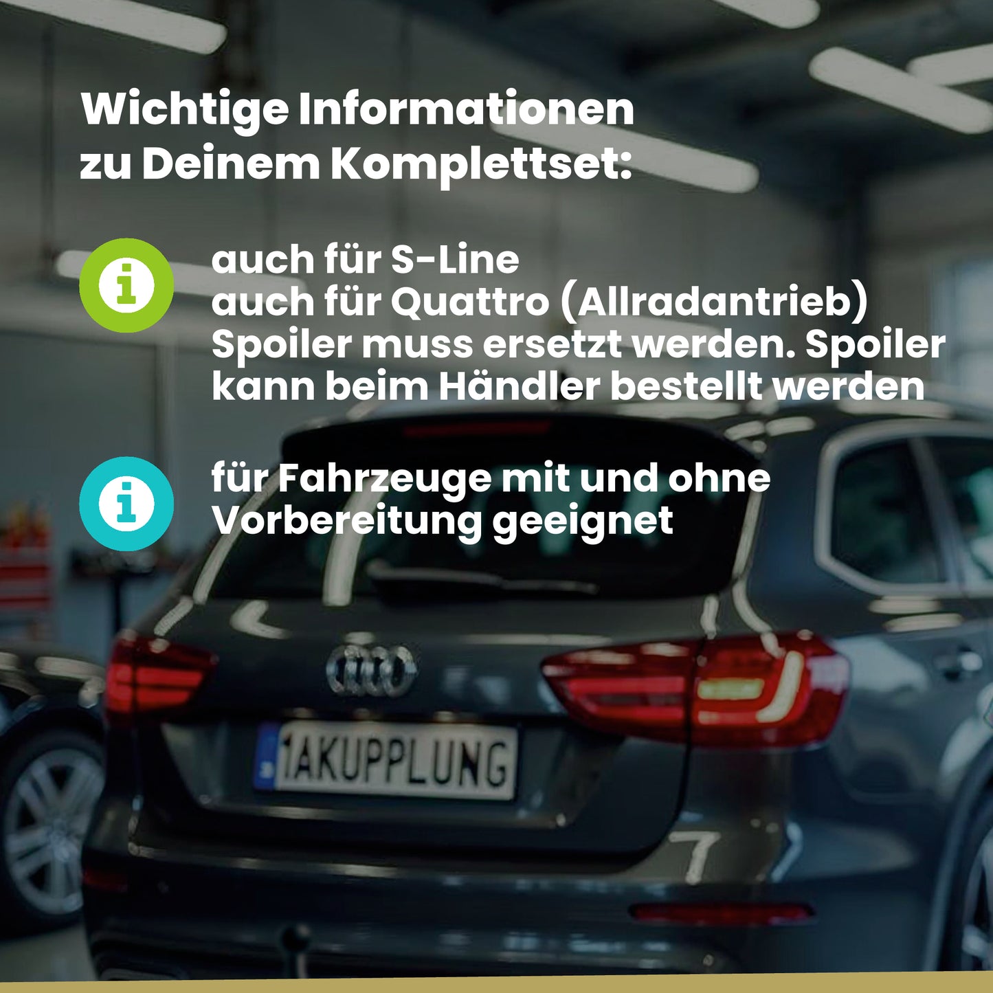 Audi A5 Sportback 5-Türer (Schrägheck) 09.2009-04.2017 8TA BRiNK Anhängerkupplung mit JAEGER Elektrosatz