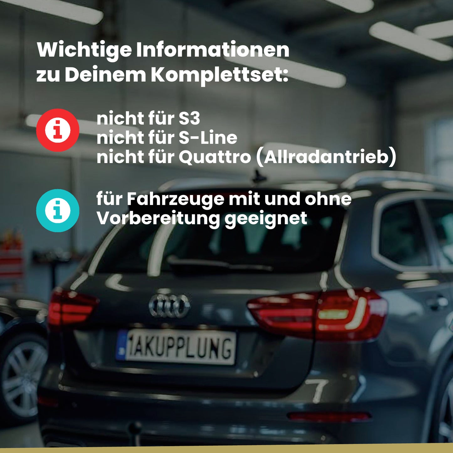 Audi A3 3-Türer (Fließheck) 07.2008-04.2012 8P1 BRiNK Anhängerkupplung mit JAEGER Elektrosatz