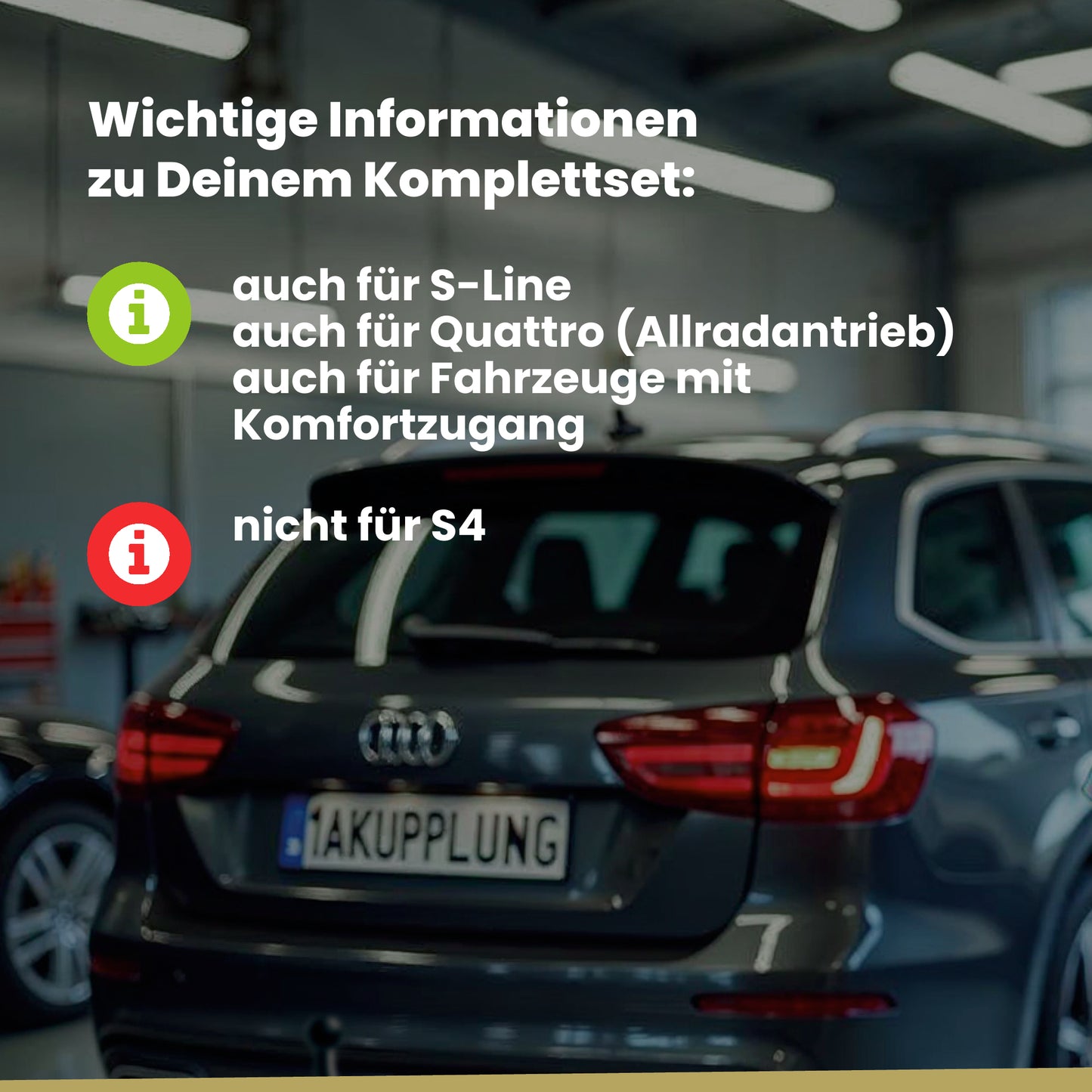 Audi A4 B9 4-Türer (Limousine) 11.2015-07.2023 8W2 BRiNK Anhängerkupplung mit JAEGER Elektrosatz