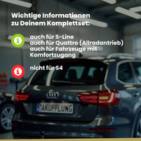 Audi A4 B9 4-Türer (Limousine) 11.2015-07.2023 8W2 BRiNK Anhängerkupplung mit JAEGER Elektrosatz