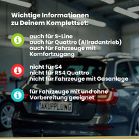 Audi A4 B9 5-Türer (Avant) 11.2015-09.2019 8W5 BRiNK Anhängerkupplung mit JAEGER Elektrosatz