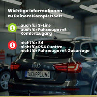 Audi A4 B9 5-Türer (Avant) 11.2015-07.2023 8W5 BRiNK Anhängerkupplung mit JAEGER Elektrosatz