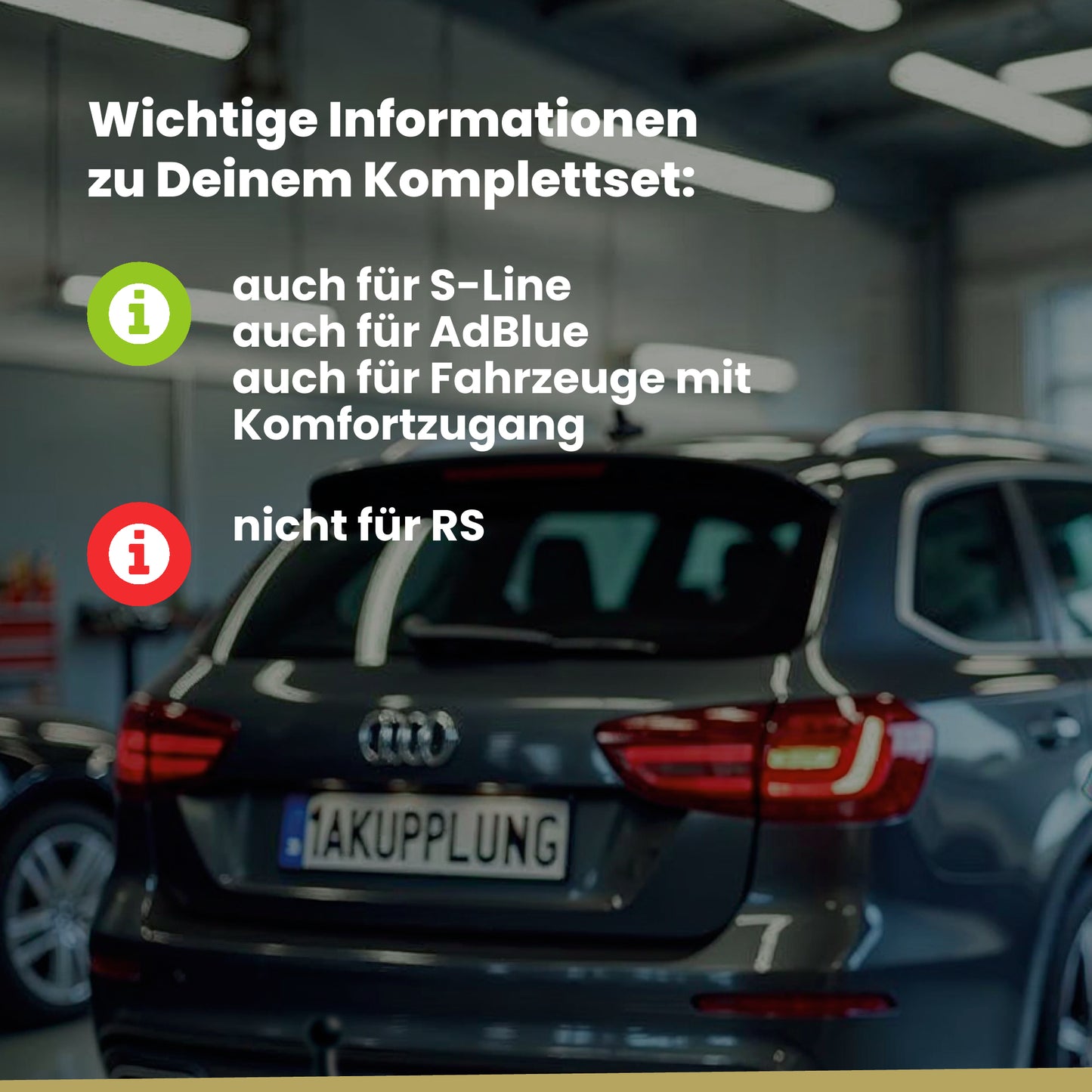 Audi A6 C8 Avant 5-Türer (Avant) 09.2018-08.2023 4A5 BRiNK Anhängerkupplung mit JAEGER Elektrosatz