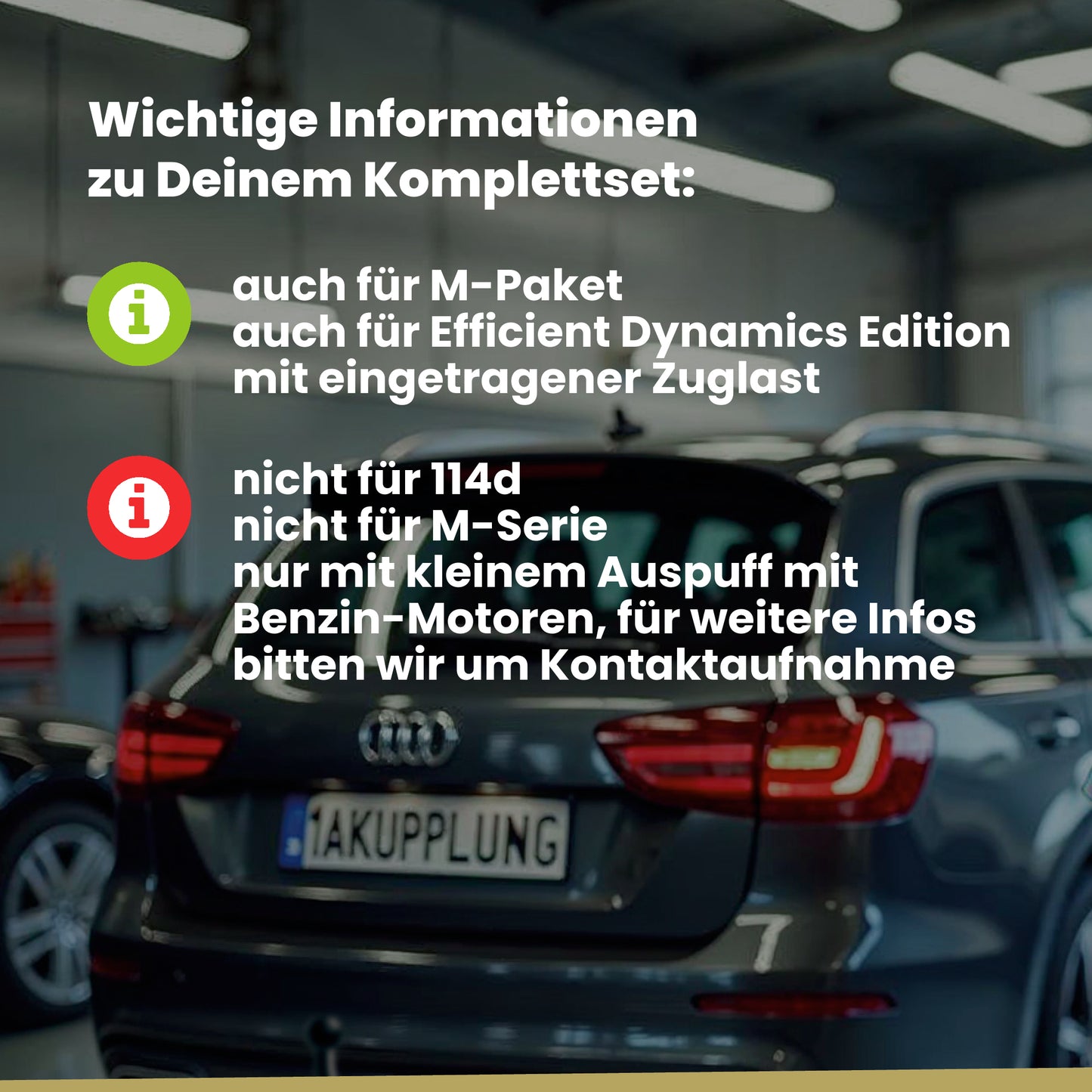 BMW 1er F20/F21 3/5-Türer (Fließheck) 03.2014-08.2019 F20 / F21 BRiNK Anhängerkupplung mit JAEGER Elektrosatz