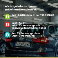 Ford Focus III Fließheck 5-Türer (Fließheck) 04.2011-03.2018 DYB BRiNK Anhängerkupplung mit JAEGER Elektrosatz