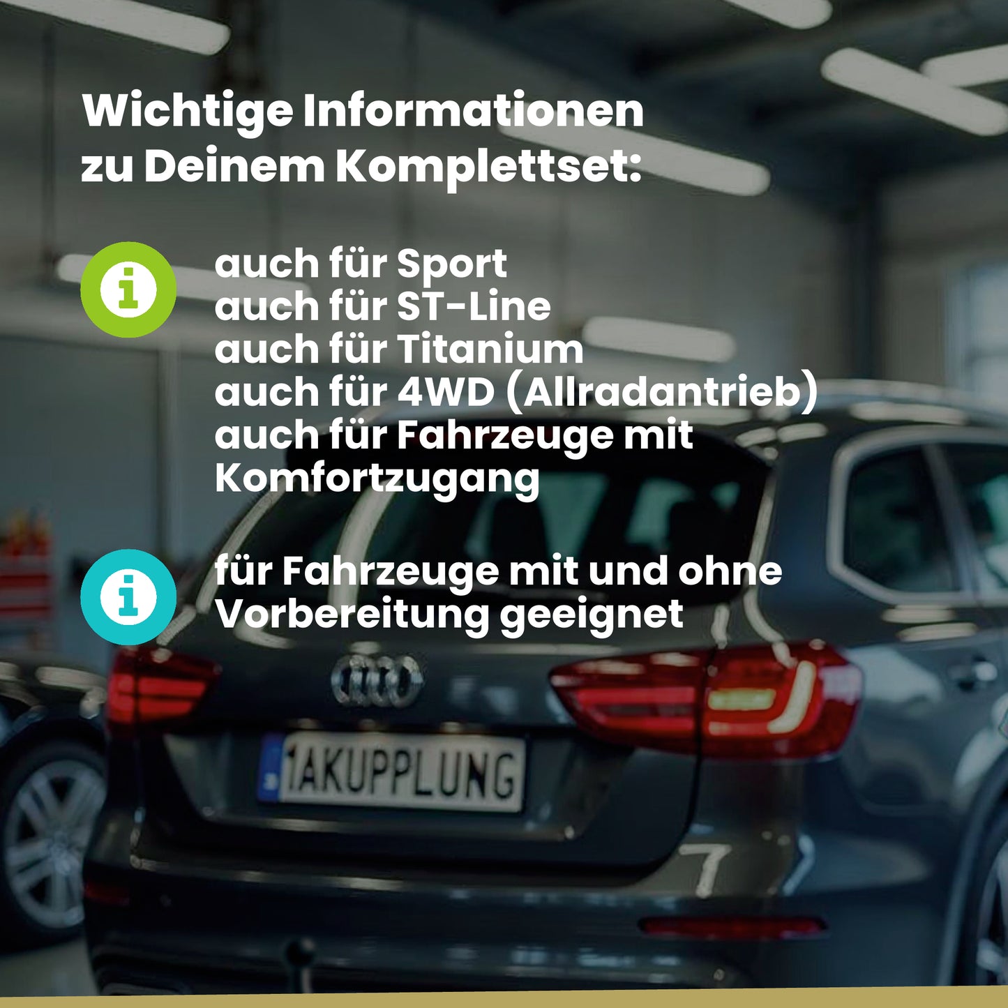 Ford Kuga II 5-Türer (Sport-SUV) 02.2013-12.2019 DM2 BRiNK Anhängerkupplung mit JAEGER Elektrosatz