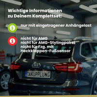 Mercedes E-Klasse Limousine 4-Türer (Limousine) 04.2009-03.2016 W212 BRiNK Anhängerkupplung mit JAEGER Elektrosatz