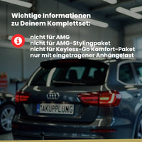 Mercedes C-Klasse 4-Türer (Limousine) 03.2014-06.2018 W205 BRiNK Anhängerkupplung mit JAEGER Elektrosatz