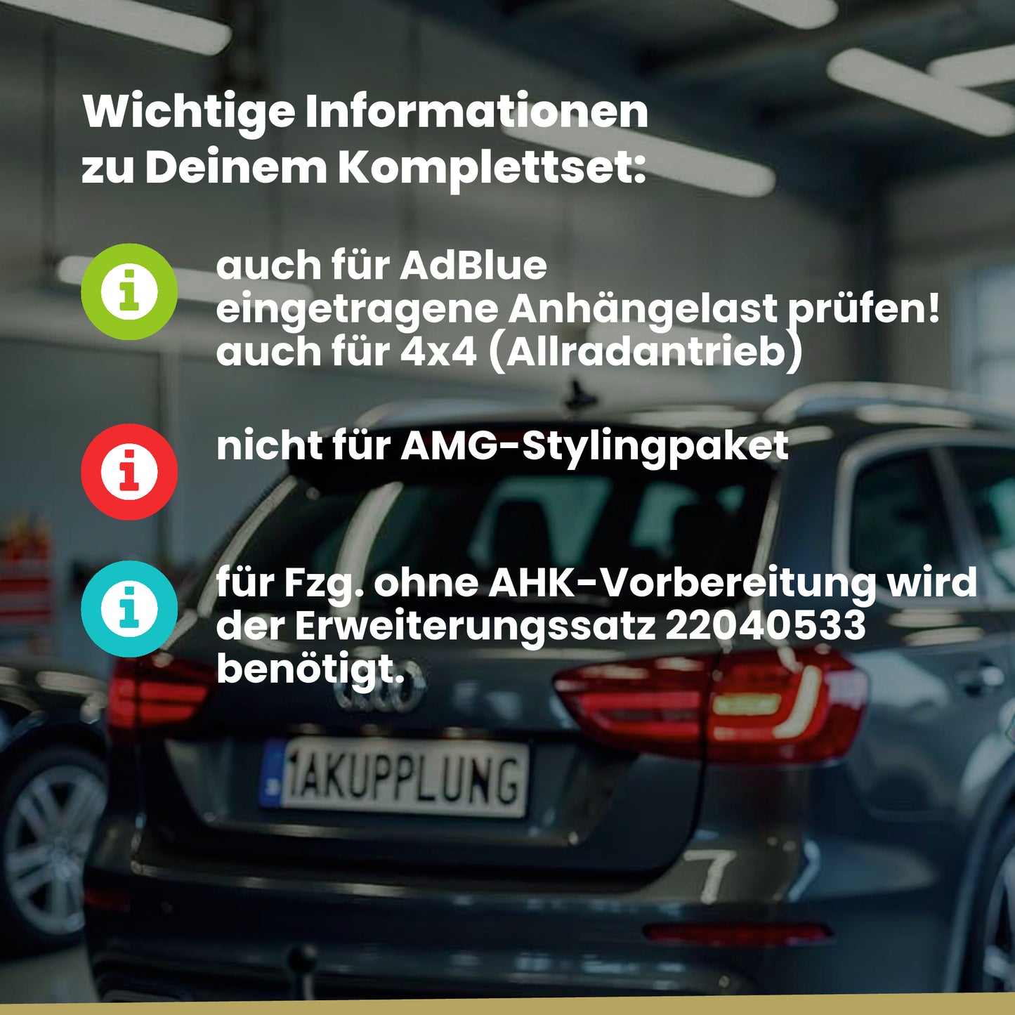 Mercedes Vito / V-Klasse Bus / Kasten 05.2014-02.2024 W447 BRiNK Anhängerkupplung mit JAEGER Elektrosatz