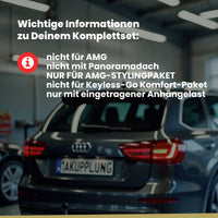 Mercedes C-Klasse 4-Türer (Limousine) 07.2018-02.2021 W205 BRiNK Anhängerkupplung mit JAEGER Elektrosatz