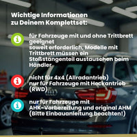 Mercedes Sprinter Bus / Kasten mit Trittstufe ab 06.2018 907 / 3665mm, 4325mm BRiNK Anhängerkupplung mit JAEGER Elektrosatz