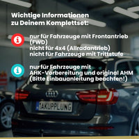 Mercedes Sprinter Bus / Kasten ohne Trittstufe ab 06.2018 907 / 3665mm, 3924mm, 4325mm BRiNK Anhängerkupplung mit JAEGER Elektrosatz