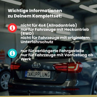 Mercedes Sprinter Pritsche 3T, 3,5T, 4,6T ab 06.2018 907, 910 / 3250mm, 3665mm, 4325mm BRiNK Anhängerkupplung mit JAEGER Elektrosatz