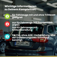 Opel Movano Bus / Kasten 06.2010-09.2021 B - X62 BRiNK Anhängerkupplung mit JAEGER Elektrosatz