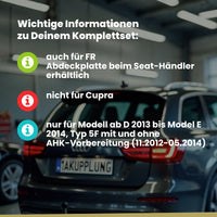 Seat Leon Fließheck 5-Türer (Fließheck) 11.2012-05.2014 5F1 BRiNK Anhängerkupplung mit JAEGER Elektrosatz