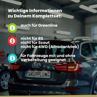 Skoda Octavia Limo & Kombi 5-Türer (Limo & Kombi) 02.2013-10.2019 5E3, 5E5, NL3, NR3 BRiNK Anhängerkupplung mit JAEGER Elektrosatz
