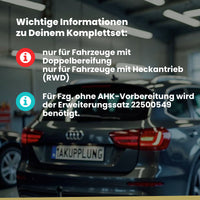 Renault Master Pritsche Doppelbereifung ab 06.2010 EV/HV/UV BRiNK Anhängerkupplung mit JAEGER Elektrosatz