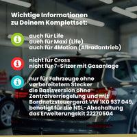 VW Caddy III Kombi / Kasten 02.2004-06.2015 2K_ BRiNK Anhängerkupplung mit JAEGER Elektrosatz