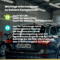 VW Caddy III Kombi / Kasten 02.2004-06.2015 2K_ BRiNK Anhängerkupplung mit JAEGER Elektrosatz