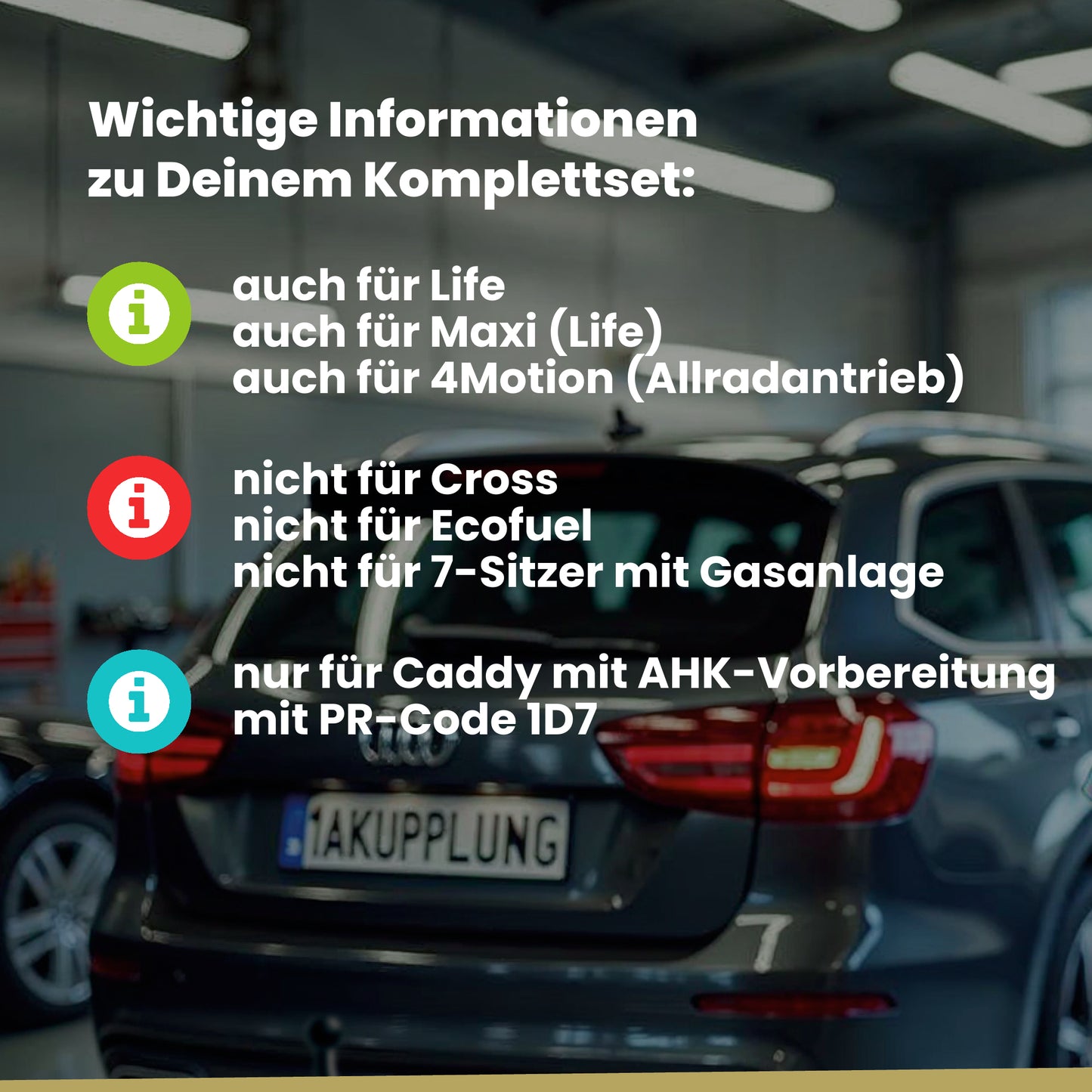 VW Caddy III Kombi / Kasten 06.2014-06.2015 2K_ BRiNK Anhängerkupplung mit JAEGER Elektrosatz