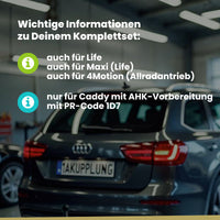 VW Caddy III Kombi / Kasten 06.2014-06.2015 2K_ BRiNK Anhängerkupplung mit JAEGER Elektrosatz