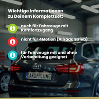 VW Arteon 4-Türer (Coupé) ab 11.2020 3H7 / 3H8 BRiNK Anhängerkupplung mit JAEGER Elektrosatz