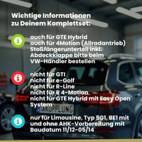 VW Golf VII Fließheck 3/5-Türer (Fließheck) 11.2012-05.2014 5G1 BRiNK Anhängerkupplung mit JAEGER Elektrosatz