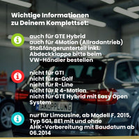 VW Golf VII Fließheck 3/5-Türer (Fließheck) 06.2014-12.2019 5G1 BRiNK Anhängerkupplung mit JAEGER Elektrosatz
