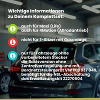 VW Caddy IV Kombi / Kasten 06.2015-08.2020 SA_ BRiNK Anhängerkupplung mit JAEGER Elektrosatz