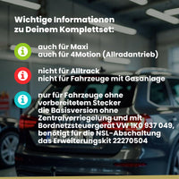 VW Caddy IV Kombi / Kasten 06.2015-08.2020 SA_ BRiNK Anhängerkupplung mit JAEGER Elektrosatz