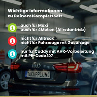 VW Caddy IV Kombi / Kasten 06.2015-08.2020 SA_ BRiNK Anhängerkupplung mit JAEGER Elektrosatz