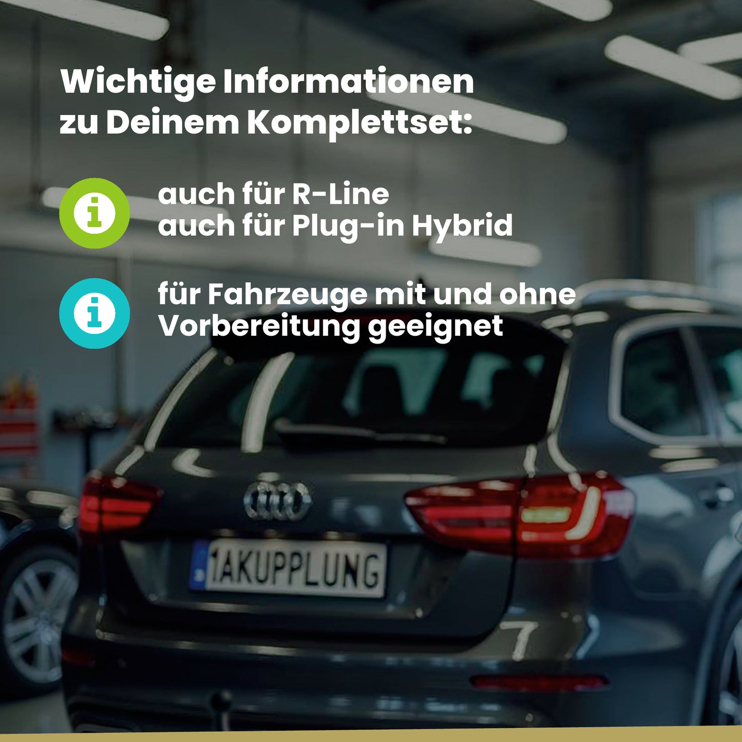VW Tiguan II 5-Türer (SUV) 04.2016-08.2023 AD1 BRiNK Anhängerkupplung mit JAEGER Elektrosatz
