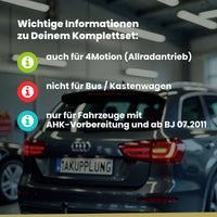 VW T5 / T6 Pritsche Pritsche 07.2011-10.2019 7J_ / S_ BRiNK Anhängerkupplung mit JAEGER Elektrosatz