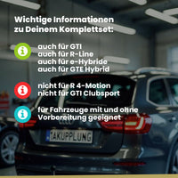 VW Golf VIII Fließheck 3/5-Türer (Fließheck) ab 07.2024 CB1 / CD1 BRiNK Anhängerkupplung mit JAEGER Elektrosatz