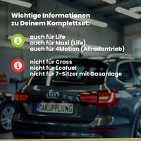 VW Caddy III Kombi / Kasten 02.2004-06.2015 2K_ BRiNK Anhängerkupplung mit JAEGER Elektrosatz