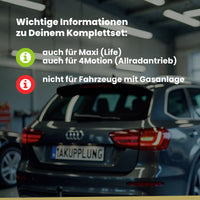 VW Caddy IV Kombi / Kasten 06.2015-08.2020 SA_ BRiNK Anhängerkupplung mit JAEGER Elektrosatz