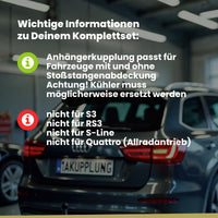 Audi A3 Sportback 5-Türer (Schrägheck) 02.2013-06.2016 8VA BRiNK Anhängerkupplung mit JAEGER Elektrosatz