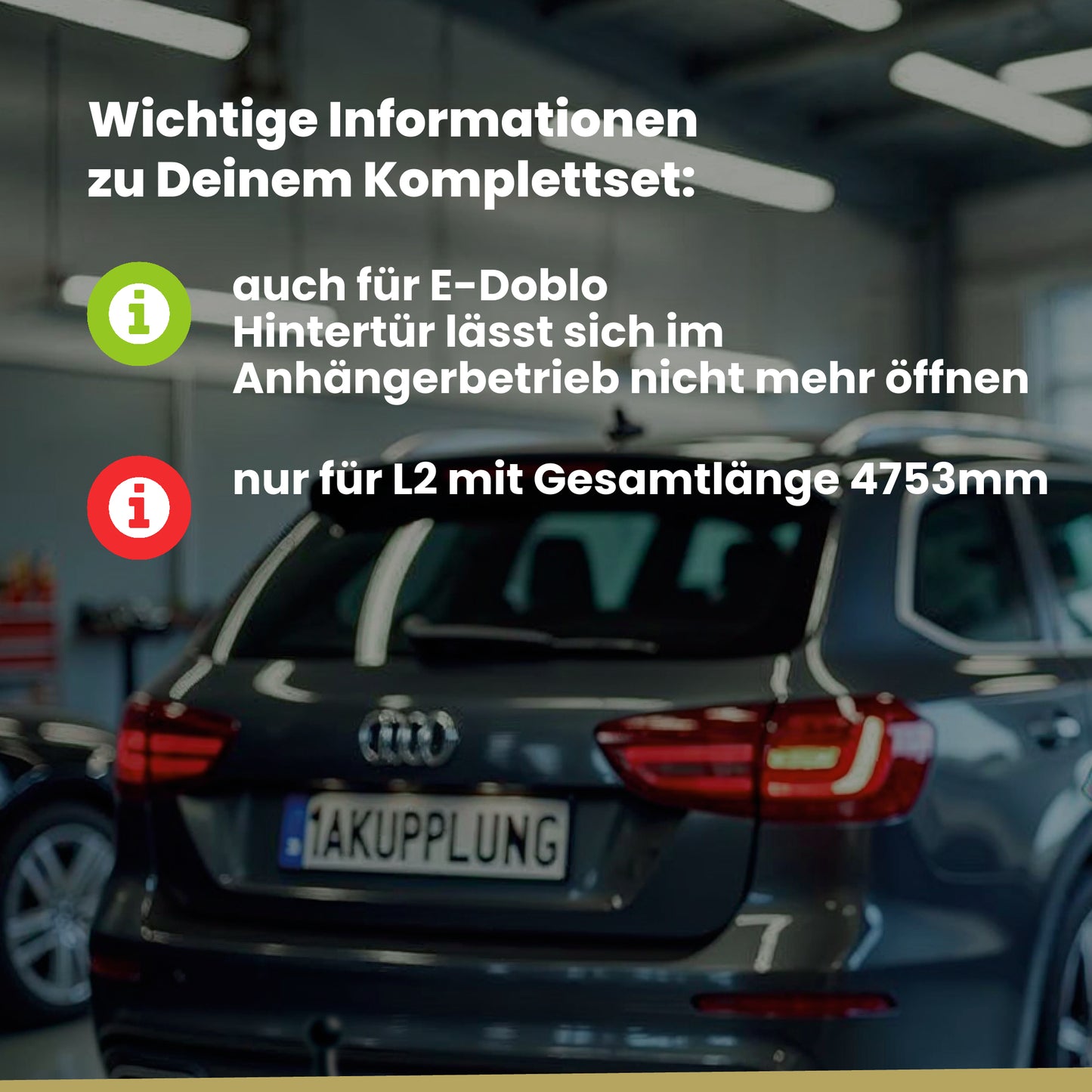 Fiat Doblo 5-Türer (Hochdachkombi) ab 11.2022 510_/511_ - L2 4753mm BRiNK Anhängerkupplung mit JAEGER Elektrosatz