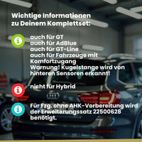 Peugeot 3008 II 5-Türer (Kompakt-SUV) 10.2016-04.2024 M BRiNK Anhängerkupplung mit JAEGER Elektrosatz