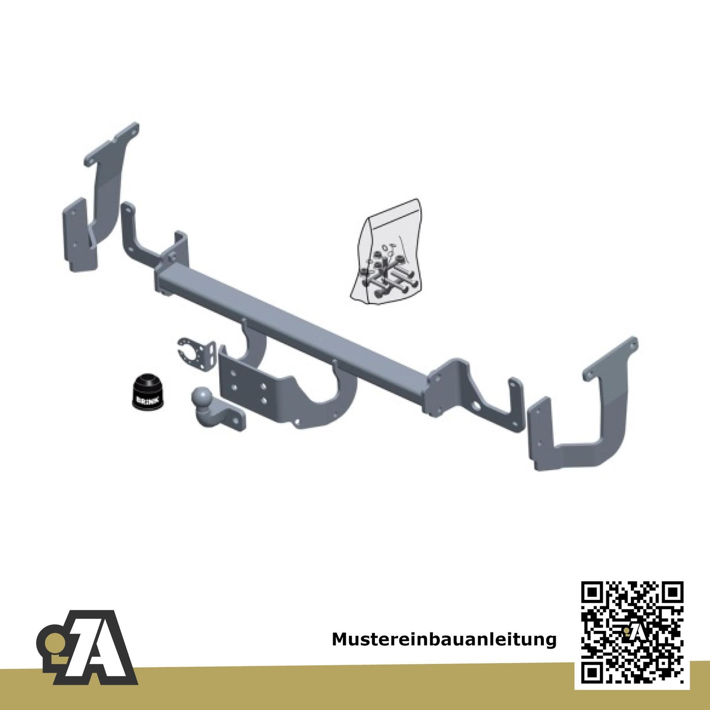 Toyota Proace Bus / Kasten ab 02.2016 MDZ / MPY BRiNK Anhängerkupplung mit JAEGER Elektrosatz