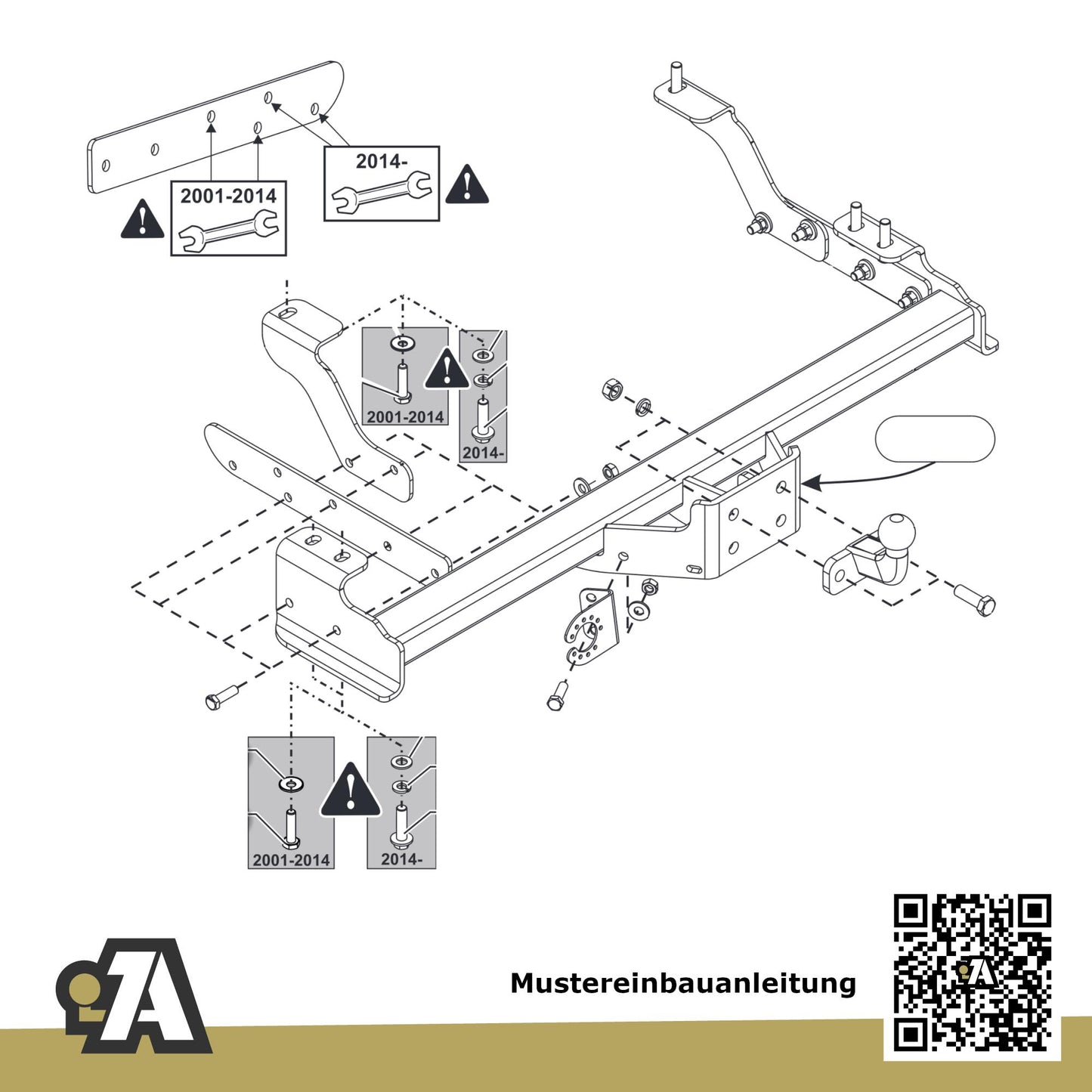 Renault Trafic Bus / Kasten 09.2006-08.2014 JL / FL ORIS Anhängerkupplung mit JAEGER Elektrosatz