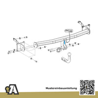 VW Caddy V Kombi / Kasten ab 12.2020 SBB / SBJ ORIS Anhängerkupplung mit JAEGER Elektrosatz