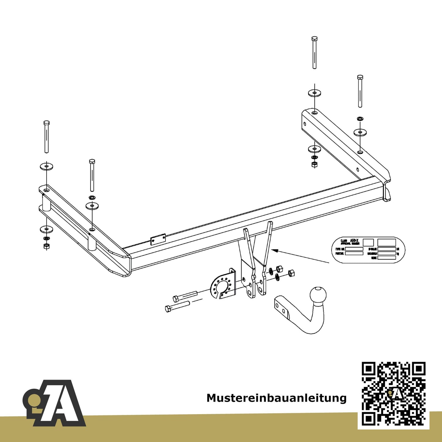 Audi A5 2-Türer (Cabriolet) 03.2009-11.2016 8F7 ORIS Anhängerkupplung mit JAEGER Elektrosatz