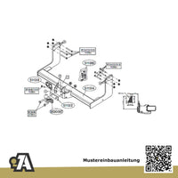 Mercedes Sprinter Bus / Kasten mit Trittstufe 04.2006-05.2018 906 / 3665mm, 4325mm BRiNK Anhängerkupplung mit JAEGER Elektrosatz